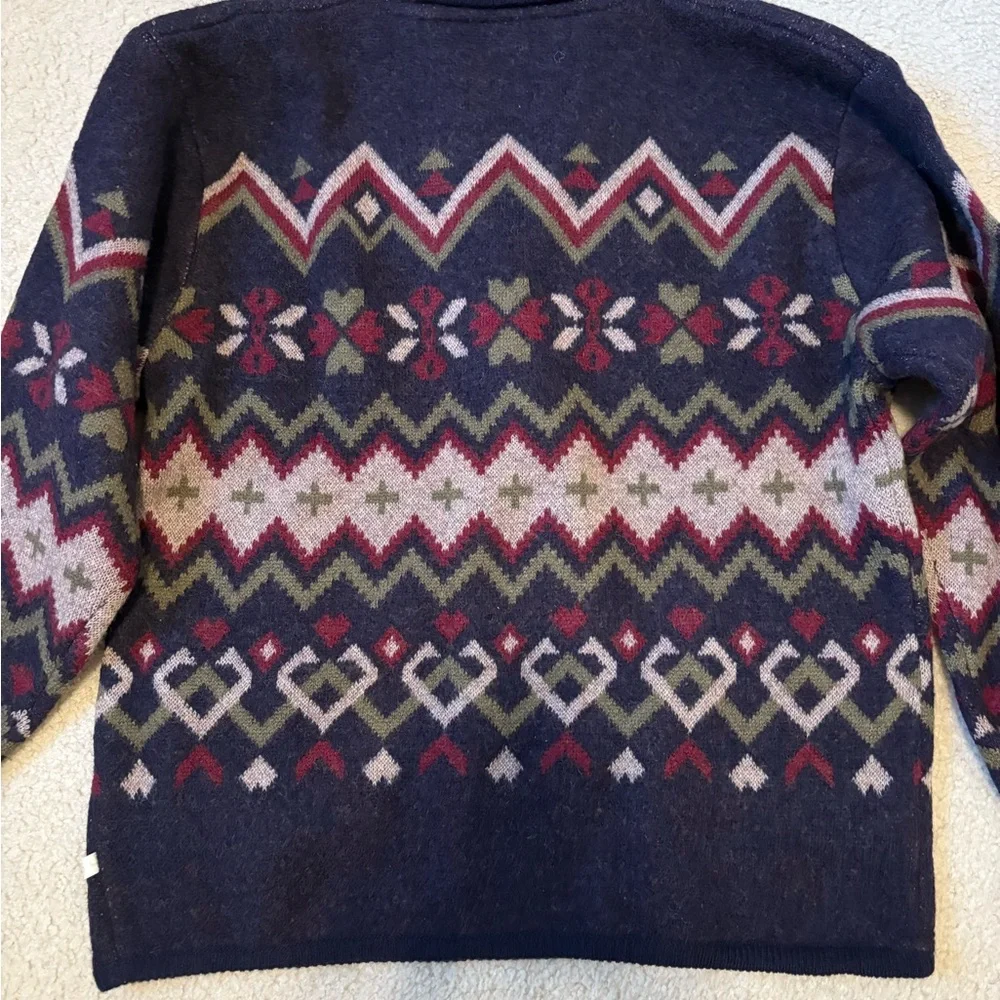 Vintage Aztec / Navajo / Tapestry unbranded button up woven jacket, sz L - Picture 6 of 6